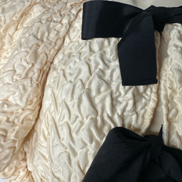 Ulla Johnson Babette Cloqué Bow Top Puff Sleeve Peplum Size 4 NWOT - Picture 7 of 16